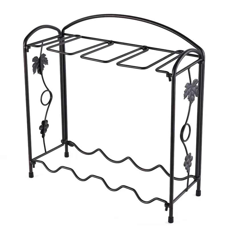 

European style Metal wine racks Organizers Display Glass Bottle Storage Holder Home decoration crafts WY