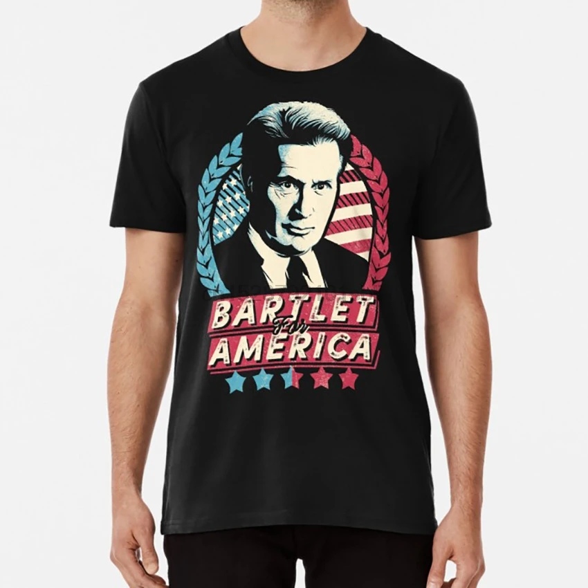 Футболка Bartlet для Америки the west wing jed bartlet президентская политическая политика