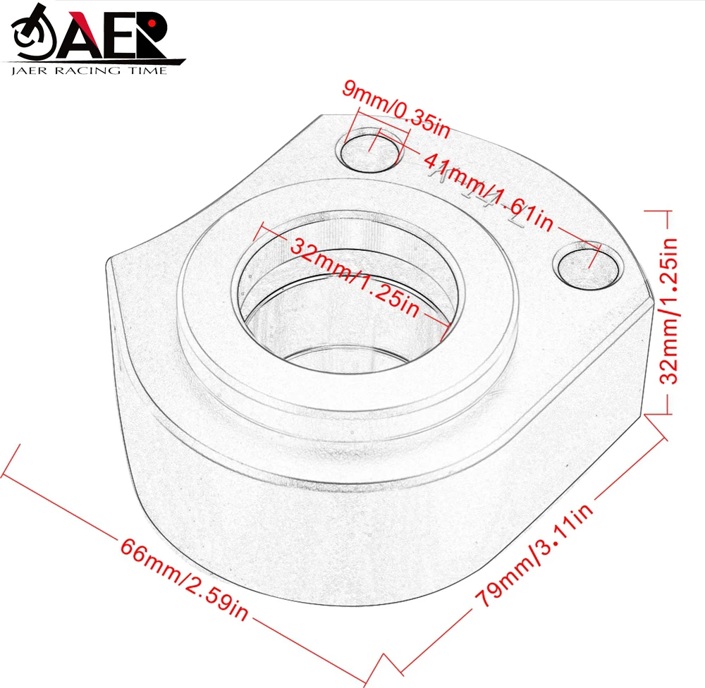 

Motorcycle Aluminium Handlebar Riser Clamp Bar Mount Adaptor For Kawasaki ZX-14R ZX14R ZZR1400 2006-2018