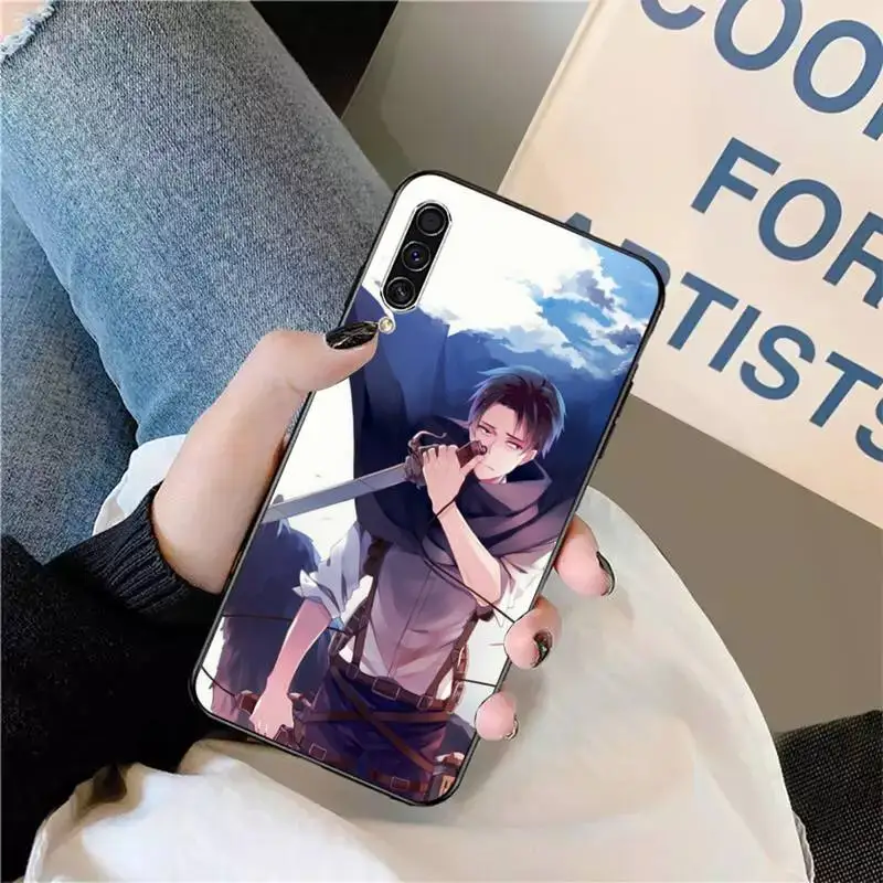 

Attack On Titan Levi Ackerman Phone Case For Samsung galaxy A S note 10 7 8 9 20 30 31 40 50 51 70 71 21 s ultra plus