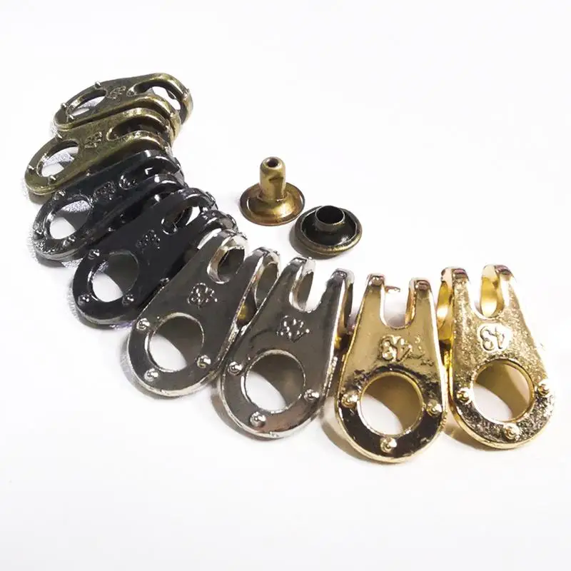 

100 шт./лот Diy сплав Альпинизм спорт высокие сапоги пряжка украшение фиксированная Пряжка ремонт обуви заклепки кожаное ремесло