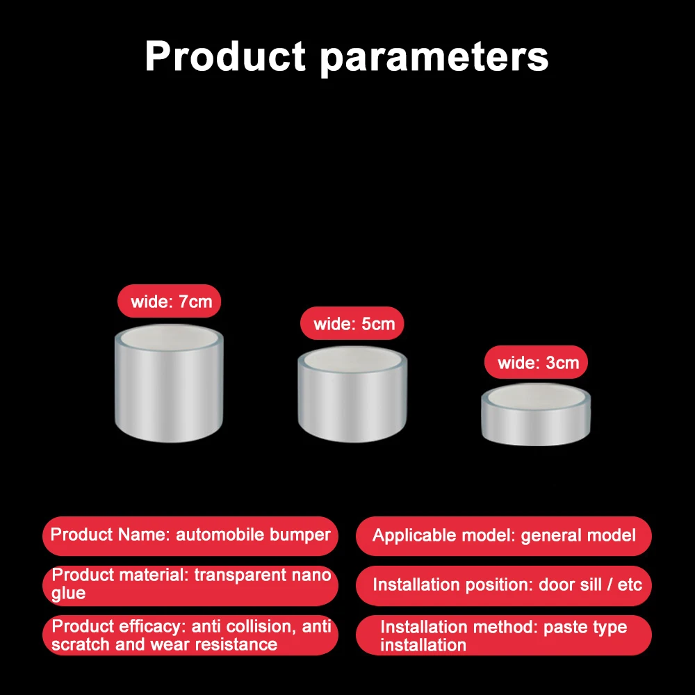 

3Meters Car Door Protector Stickers Strip Car Anti-Collision Tape Door Edge Guard Plate Bumper Protector Car Styling Accessorie