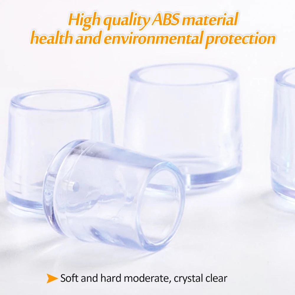 4 шт. резиновые колпачки на ножки стула белый нескользящий коврик круглая труба