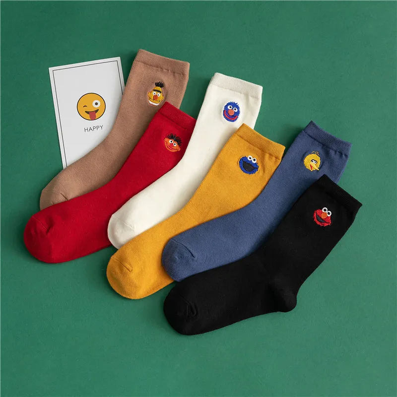 Носки в виде большой птицы из мультфильма Улица Сезам печенья Монстр Элмо