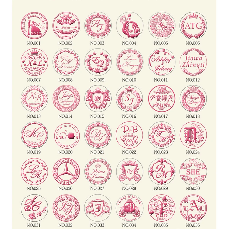 DIY старинная печать в стиле ретро индивидуальное название Свадебный восковой