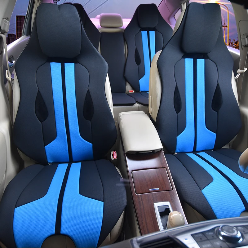 

Car Front Seat Cover Soft Cushion for Mercedes Sports Fashion Interior Auto Accessories Orange Yellow Sandwich Protector