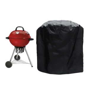 Black Waterproof BBQ Cover Heavy Duty BBQ Accessories Grill Cover Rain Anti Dust Rain Gas Charcoal Electric Barbeque