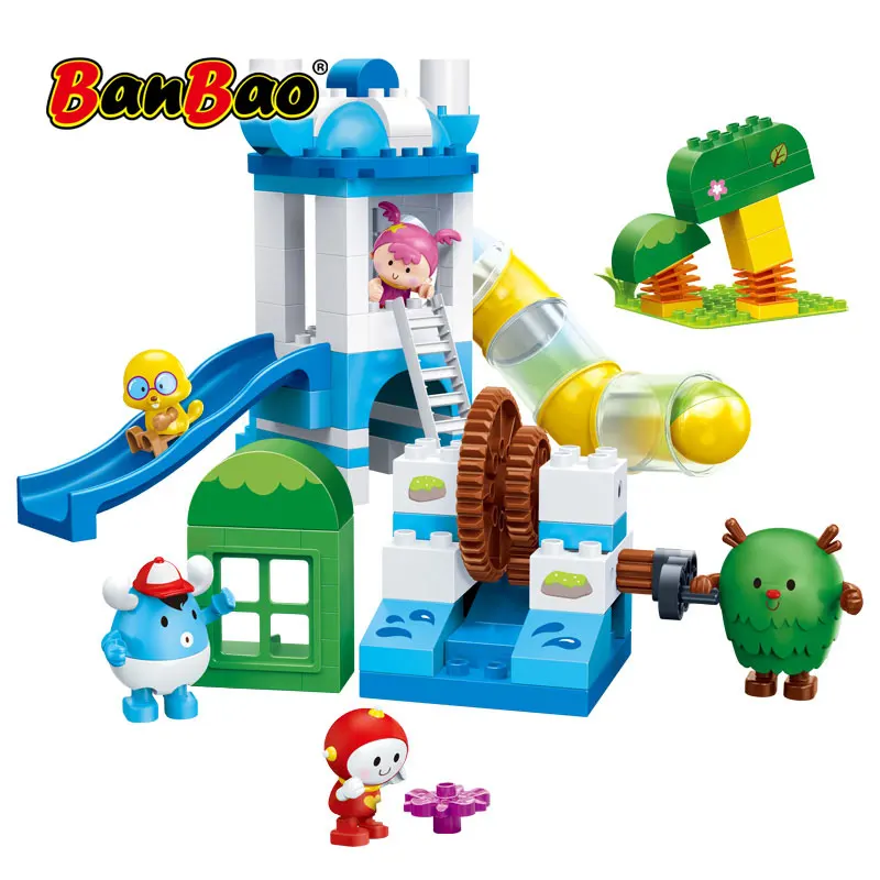Banbao Magic Town DoDo house домашняя модель игрушки для детей подарок большой размер строительные блоки большие частицы Кирпичи Обучающие блоки