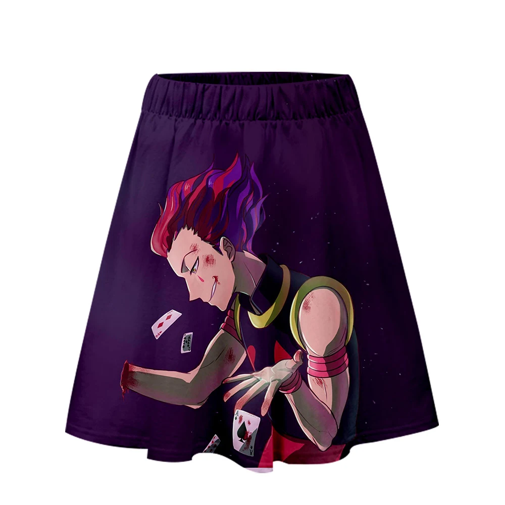 Хисока 3D юбка с принтом женское летнее платье сексуальная одежда на каждый день