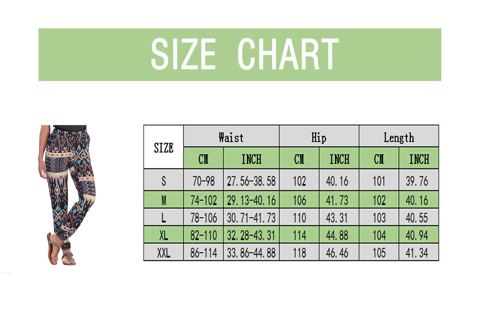 

40# Women High Waist Printing Easy Long Pants Boho Beach Pockets Pants Trousers Vintage Elastic Waist Wide Leg Trousers