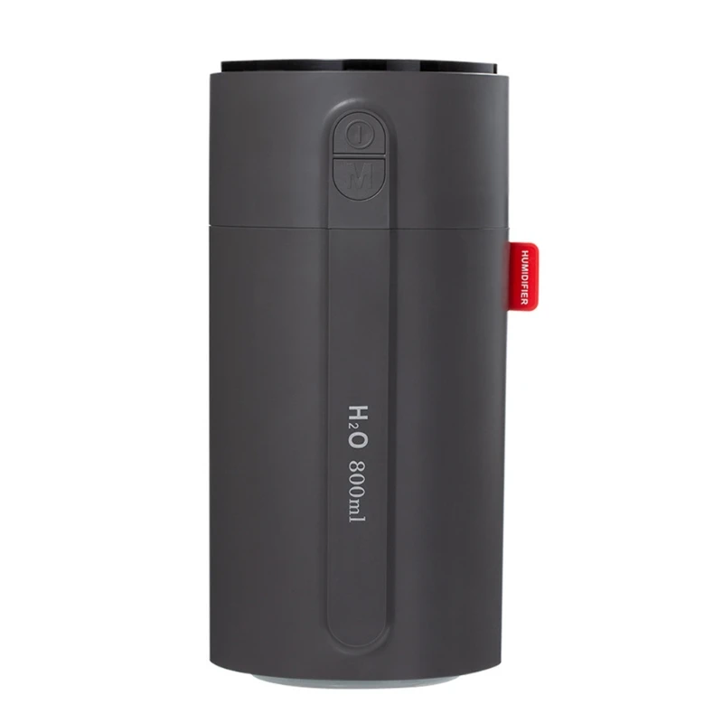 

800ml Dual Nozzle Air Humidifier USB Aroma Diffuser with Silent Night Light Induction Sprayer for Home Office