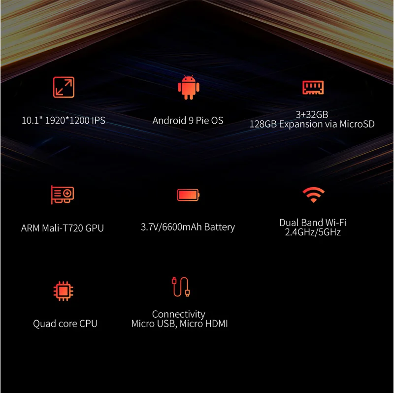 Планшет Alldocube 10 1 &quotс четырехъядерным процессором MT8163 ОЗУ 3 ГБ ПЗУ 32 9 0x1920 Android 1200
