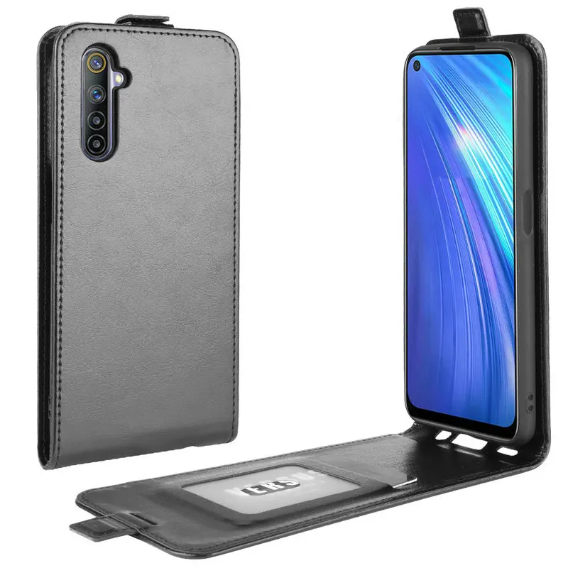 

for Realme 6 6s Flip Leather Case for Realme 6 Pro for Realme 7 Pro 5G Retro Wallet Cover Case Capa Etui Coque Fundas