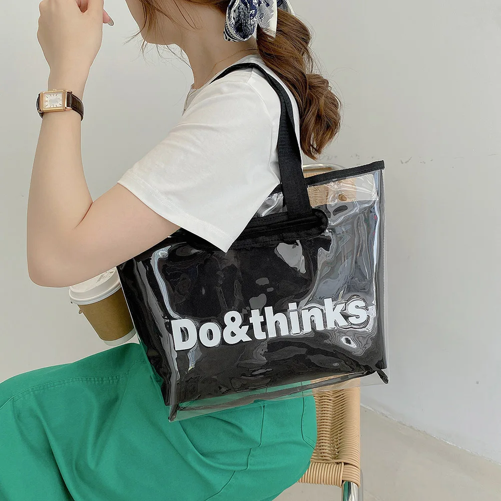 

Retro Clear Letters Print Composite Bags Women Large Capacity Shoulder New Arrival Female Casual Messenger Shoulder Bags