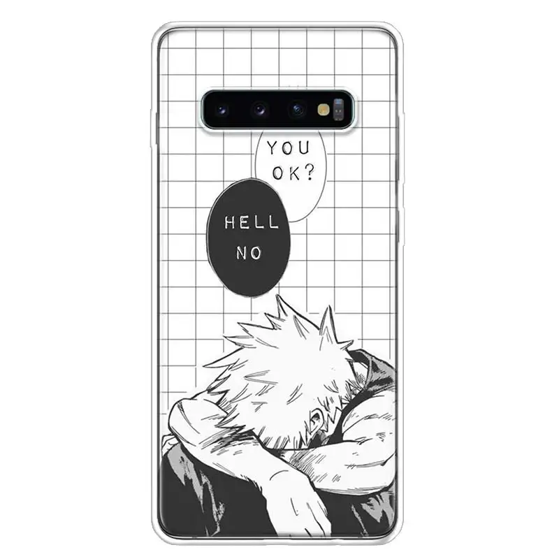 

My Hero Academia Bakugou Katsuki Phone Case Luxury Cover For Samsung Galaxy A51 A71 A70 A50 A40 A30 A20E A10S M30S A21 A6 A7 A8