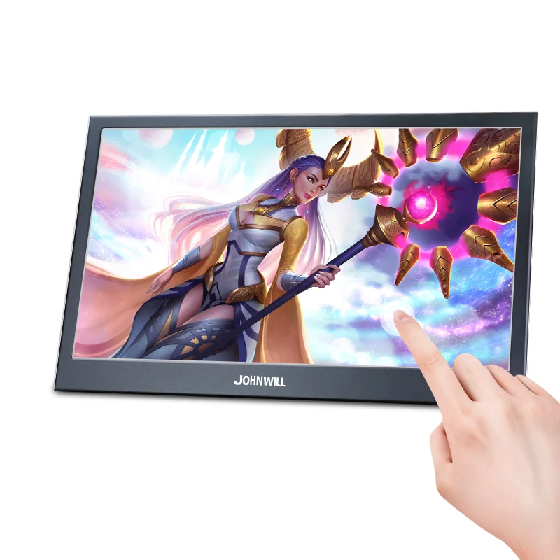 15," 1080P сенсорный экран lcd Портативный монитор 2mini HDMI ips USB для ноутбука офиса ПК raspberry pie ps4 switsh