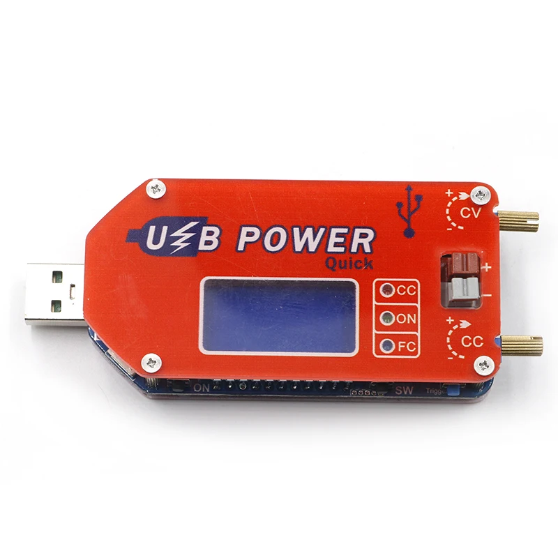 Цифровой дисплей DP3A USB регулируемый силовой модуль DC 1-30V 15W QC 2 0 3 FCP быстрая зарядка