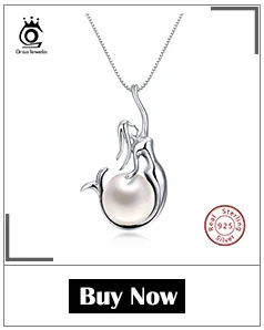 ORSA JEWELS подлинные 925 пробы серебряные ожерелья и подвески из натурального камня бирюзовый кулон женское ожерелье вечерние ювелирные изделия SN87