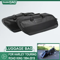 motorcycle saddle bag luggage rack liner saddlebag for harley touring road king electra street glide ultra tour fltr flhx 93 18