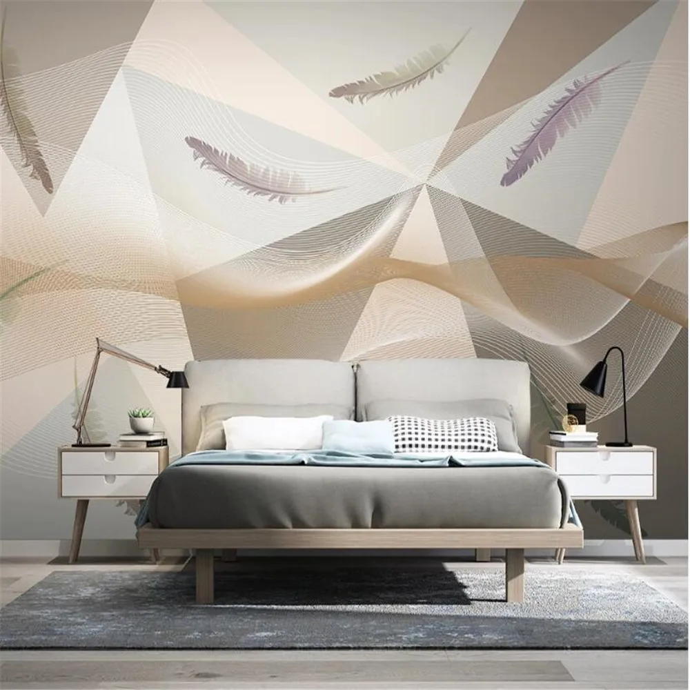 Milofi пользовательские Настенные обои росписи Золотой Серый роскошные