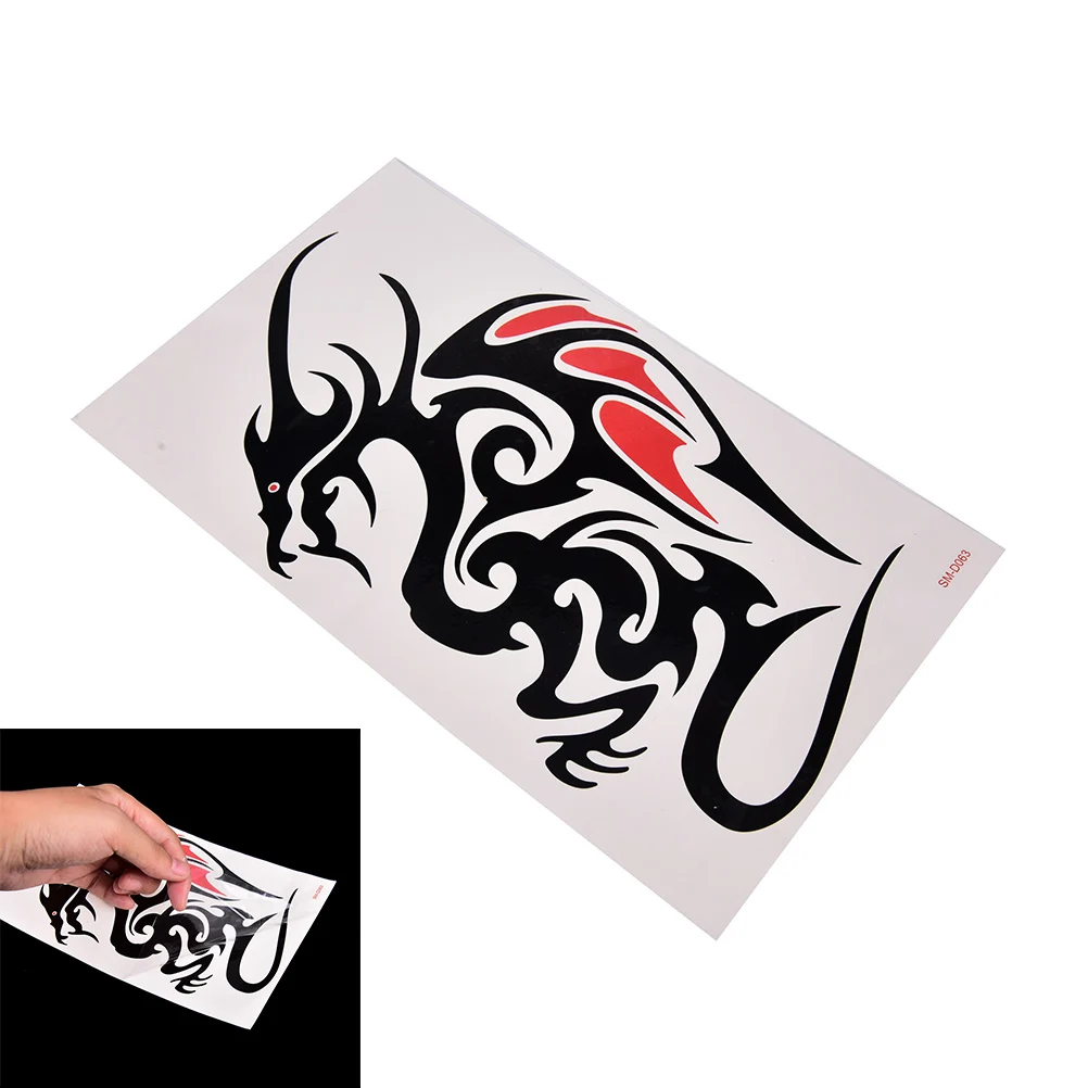 1 Sheet Waterproof Big Large Full Back Chest Tattoo Sticker Wolf Tiger Dragon Body Art Temporary for Women Men Tattoo