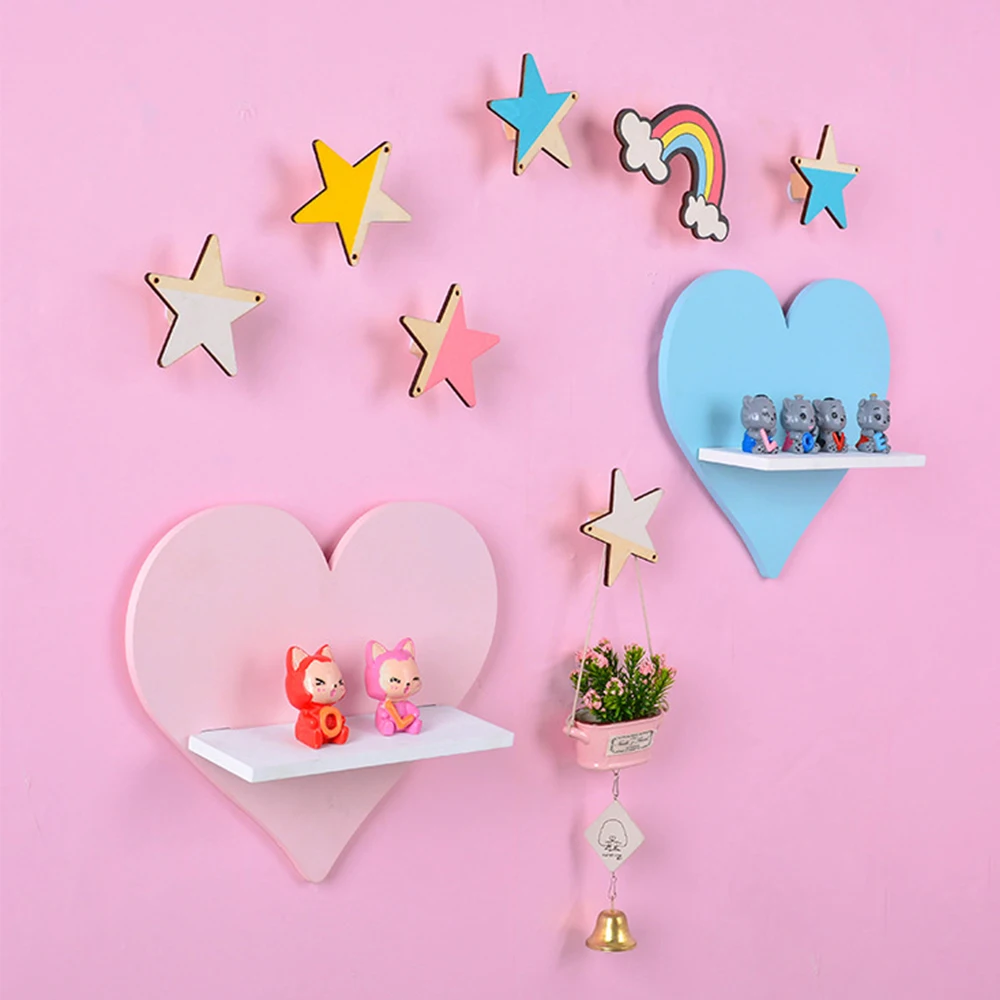 Настенный стеллаж для хранения ремесел полка детской комнаты девочек и