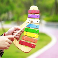 portable orff children hand held octave hand knock piano xylophone with knock stick for baby girls educational toys xylophone