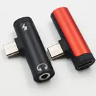 Переходник 2 в 1 usb-c на разъем 3,5 мм для наушников, для телефонов Xiaomi, Huawei