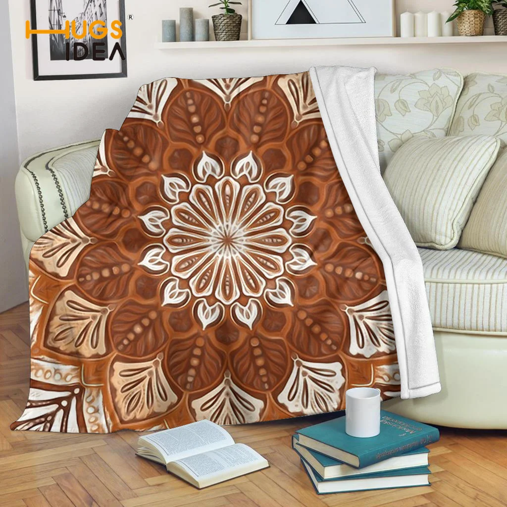 

Флисовое одеяло HUGSIDEA для дивана в гостиную, спальню, Осеннее одеяло, красивое стеганое дизайнерское постельное белье с листьями для путешес...