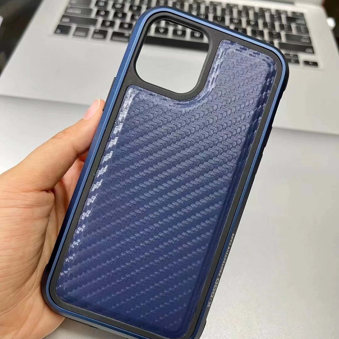 

Чехол из искусственной кожи с металлическим узором из углеродного волокна для iPhone12 Pro Max, чехол из углеродного волокна для iPhone12 Mini