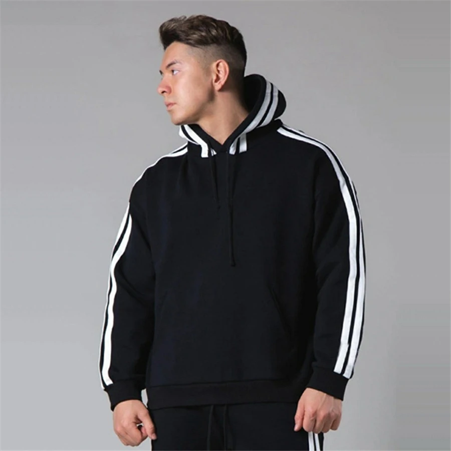 

Muscle Male Leisure fitness Hoodies Men Hoodie Hip Hop Street Wear Pullover Unisex Skateboard Sweatshirts