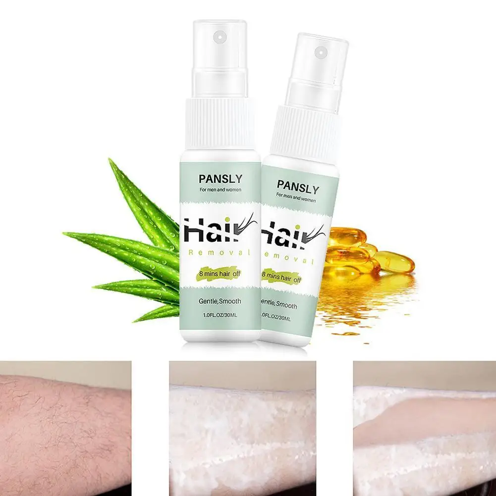 

Pansly Hair Removal Cream Spray Face Body Hair Depilatory Legs Bikini Beard 30ml Painless Spray Hair Remover Armpit D3L1