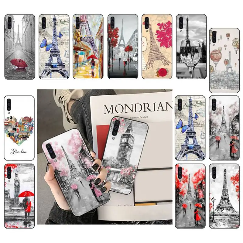 

Paris London Eiffel Tower New york Phone Case For Samsung A41 A31 A50 A32 A72 M31 A02 A52 A21 A32 A52 A11 A12 A70 A71 A21S