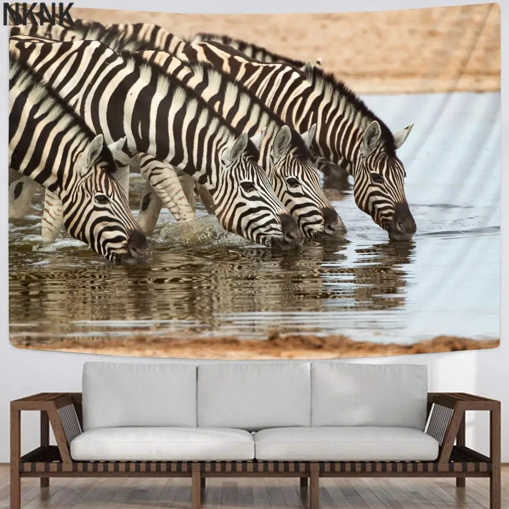 Настенный Гобелен NKNK с 3D-принтом в виде животных | Дом и сад