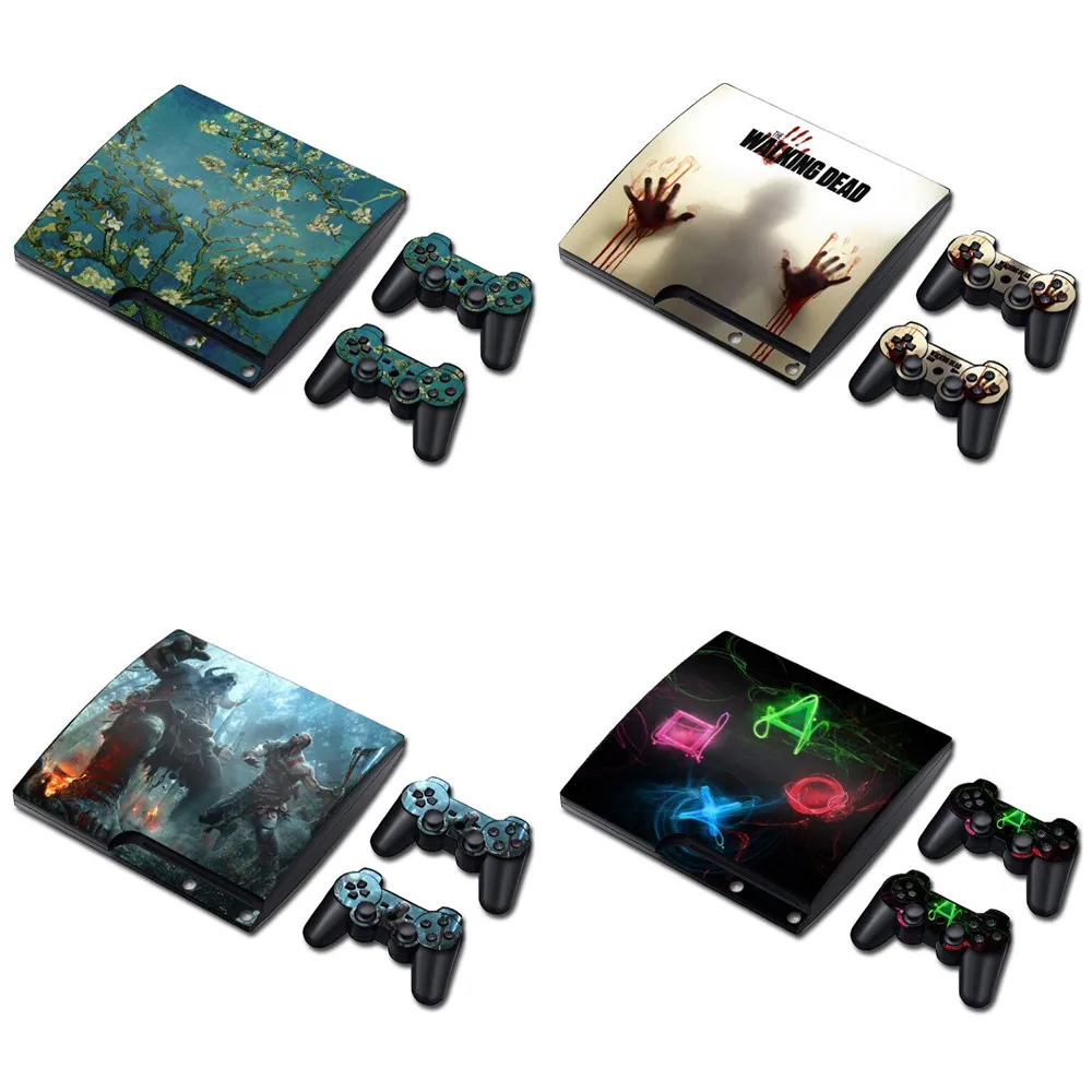 Камуфляжная консоль для ps3 slim Stickers 2 Cover Console controller|camo sticker|ps3 ps3camo cover |