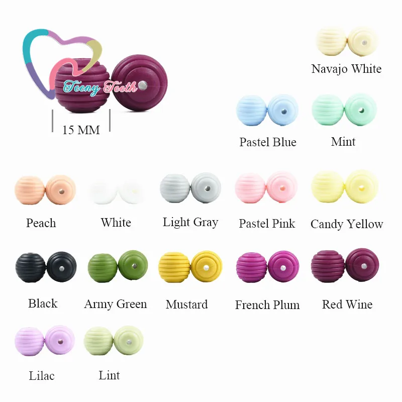 50 шт. силиконовые бусины для изготовления ювелирных изделий 15 мм|Бусины| |