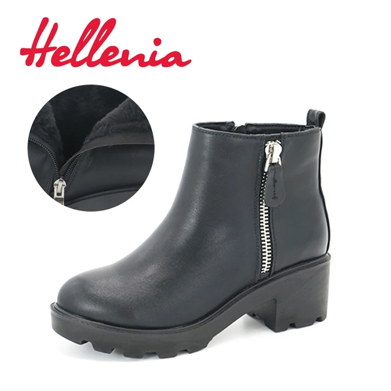 Женские ботинки на платформе Hellenia классические кроссовки из искусственной кожи