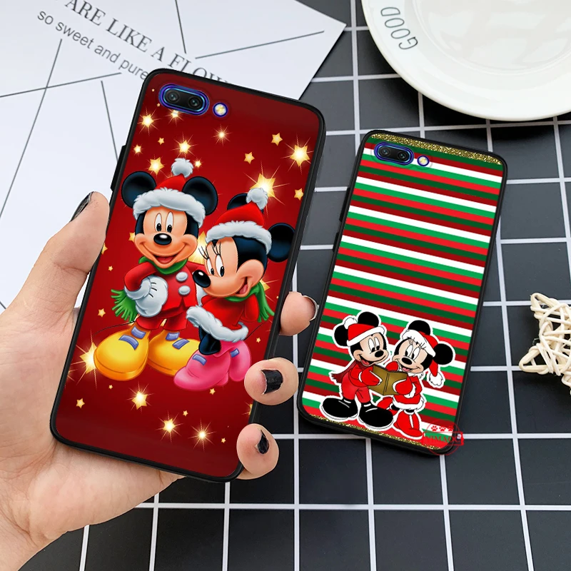 Микки и Минни Маус Рождественская силиконовая чехол для Huawei Honor 6a 7A Pro 7X8 Lite 8X 8C 9
