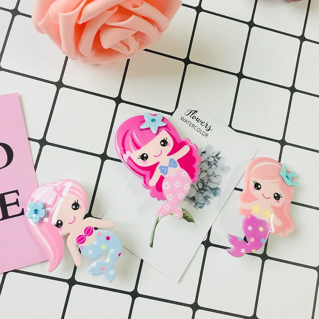 6 шт./комплект Детские Акриловые зажимы для волос | Игрушки и хобби