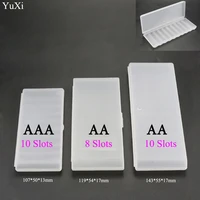 3 different elistooop plastic case container bag case organizer box case holder storage box cover for aa aaa battery box