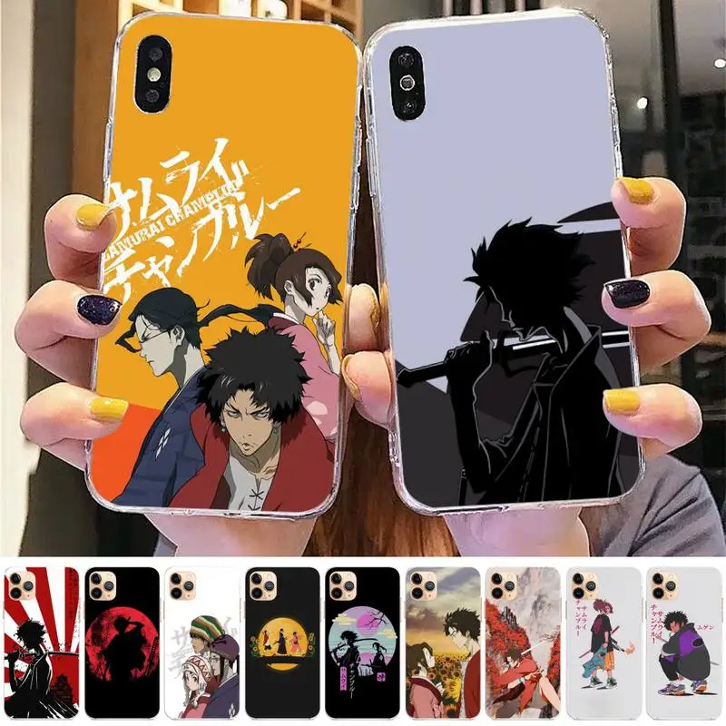 

Anime Samurai Champloo Phone Case for iPhone 13 11 12 13 mini pro XS MAX 8 7 6 6S Plus X 5S SE 2020 XR cover