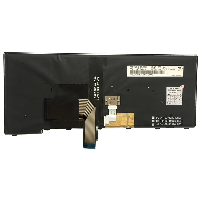Новая клавиатура для LENOVO Thinkpad L440 L450 L460 T431 T431S T440 T440P T440S T450 T450S E431 E440 US ноутбука с