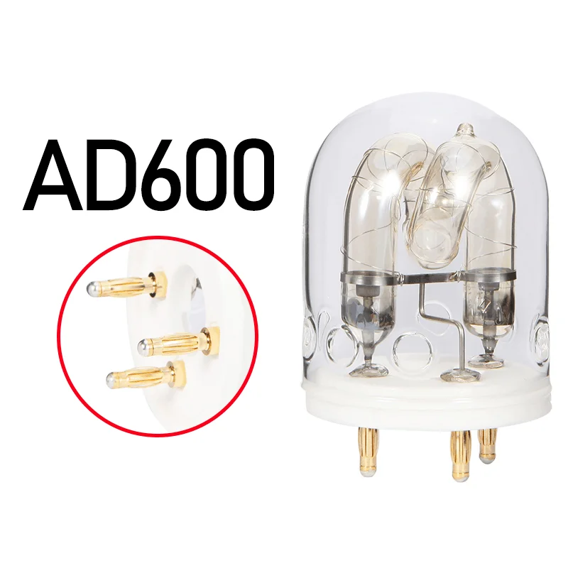 AD-FT600 For Godox AD600 AD600B AD600M AD600BM 600W Flash Tube XE Xenon Lamp Strobe Light Bare Bulb SPEEDLIGHT