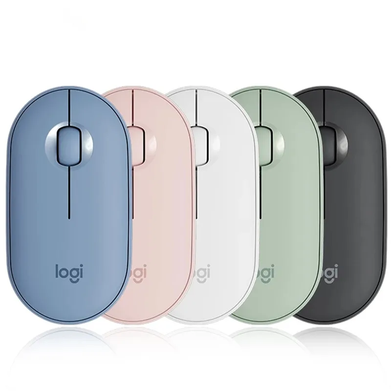 Мышь Logitech M350 PEBBLE Silent Wireless Bluetooth 1000DPI стильная светильник Кая портативная подходит