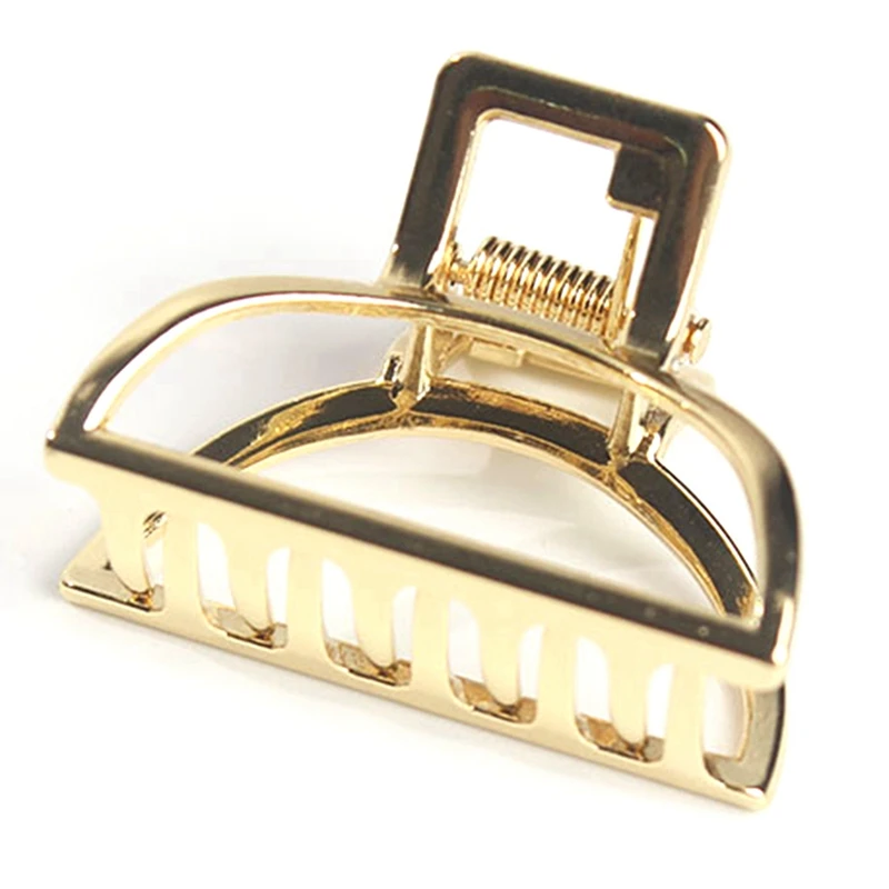 

Girls Geometric Hair Claw Clamps Hair Crab Moon Shape Hair Clip Claws Solid Color Accessories Hairpin