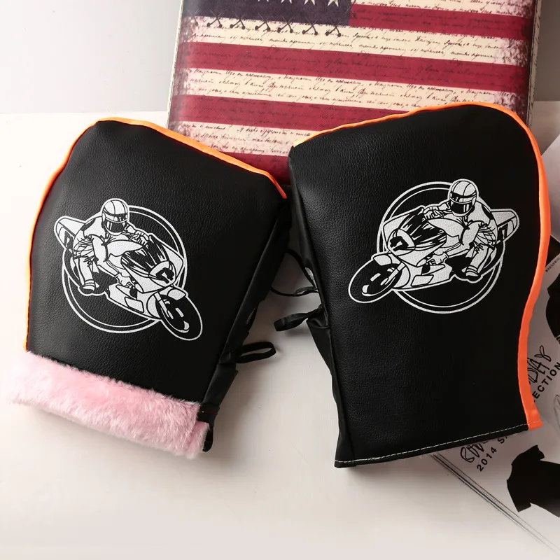 1 пара мотоциклетные ветрозащитные перчатки для руля рук зимние Утепленные