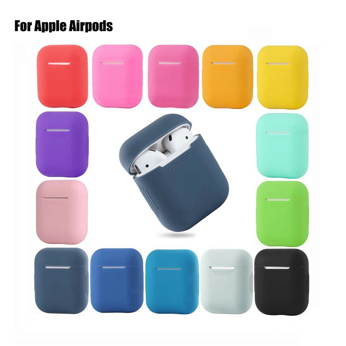 1 шт. защитный силиконовый из ТПУ чехол для AirPods, защитный чехол, аксессуары, прозрачный чехол для Apple Airpods