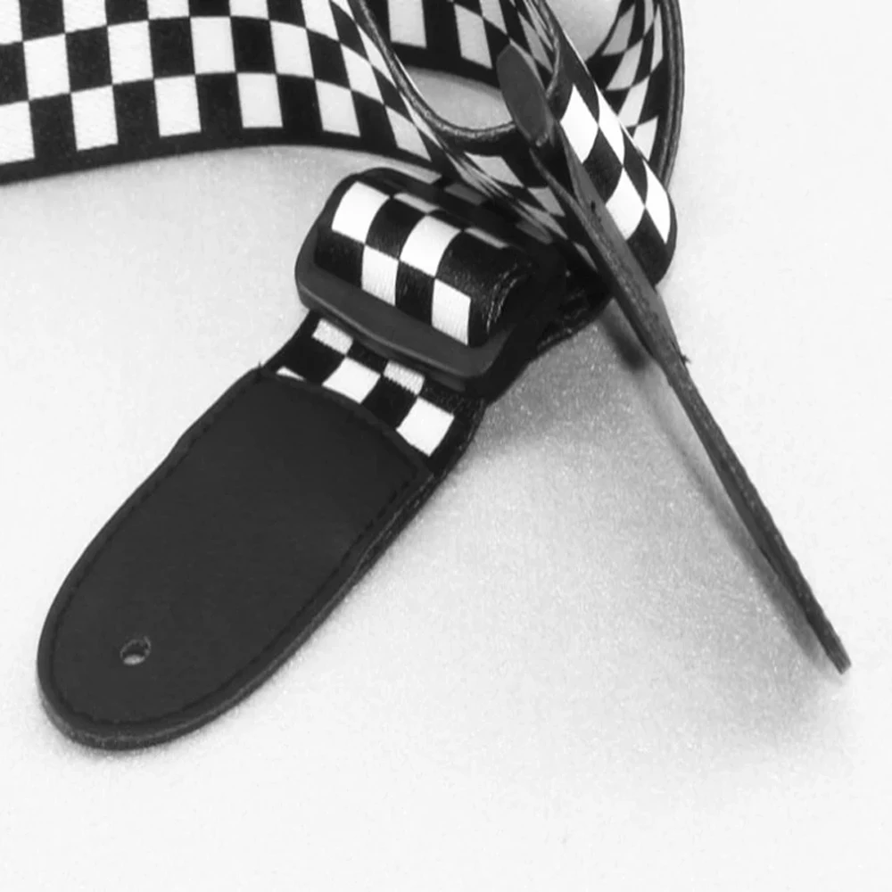 gitarre strap stickerei gürtel einstellbare jacquard band mit leder ende für bass elektro akustik folk gitarre musical instrument free globa