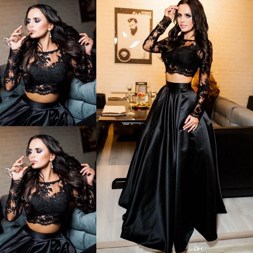 

Lugentolo Black Sexy Party Dress Women Two-piece Lace Mesh Embroidery Summer Fashion A-Line Big Swing Maxi Dress