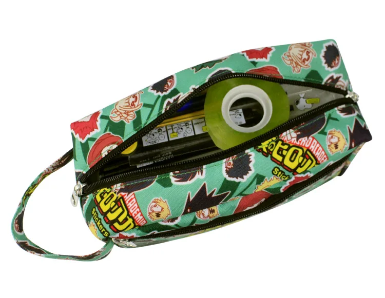 Сумки для ручек с аниме Моя геройская Академия женская сумка макияжа на молнии
